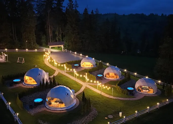 Mountain Glamp Zakopane - Jacuzzi - Widok na Góry