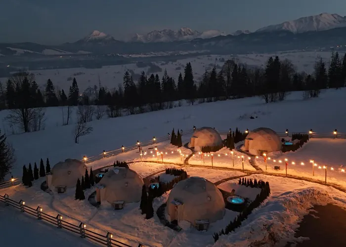 Mountain Glamp Zakopane - Jacuzzi - Widok na Góry