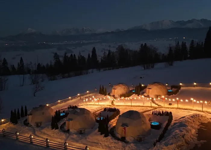 Mountain Glamp Zakopane - Jacuzzi - Widok na Góry